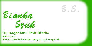 bianka szuk business card